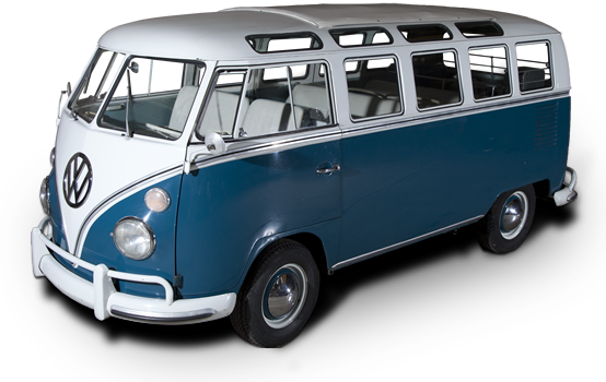 VW Blauwe T1 Samba
