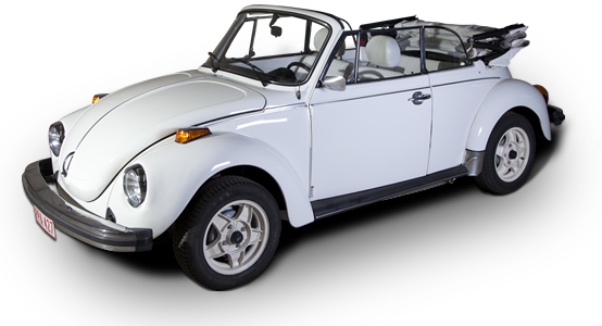 Volkswagen Witte Kever Cabrio witte kap